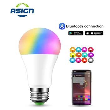 

Dimmable E27 LED Bluetooth Smart Bulb Magic Lamp Led RGB Lamp 15W AC85-265V RGBW RGBWW Music Color Changeable Home Lighting Lamp
