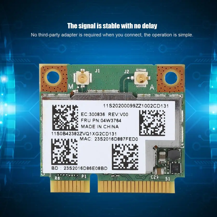 BCM943228HMB Двухдиапазонная 300 M Mini PCI-E сетевая карта для lenovo PC 04W3746 BCM943228HMB