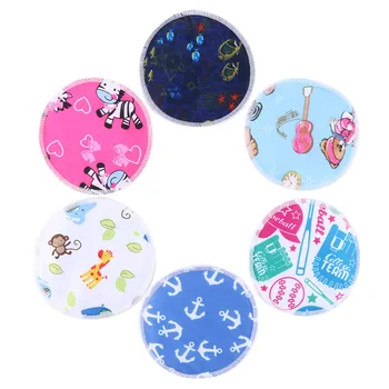 

4PCS Reusable Breast Pads Waterproof Proof Anti-spill Washable Pad Baby Nursing Breastfeeding Pads Accessory