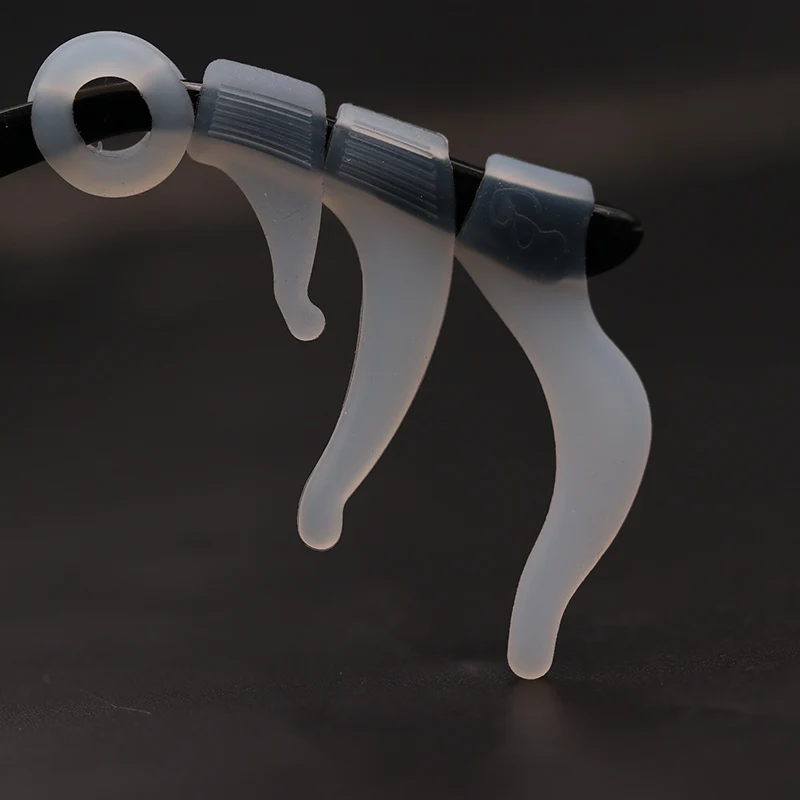 

COLOUR_MAX Silicone Ear Hooks Soft Clear Transparent Anti Slip Temple Tip Holder