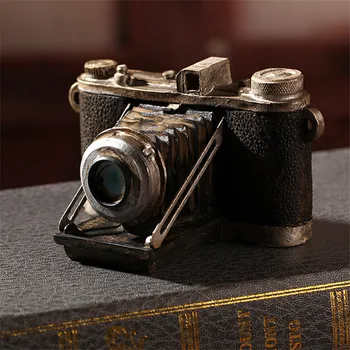

The Most Fun Toy Craft Vintage Old-fashioned Resin Camera Model Decor Craft New Year Gift Home Decoration Accessories Gifts