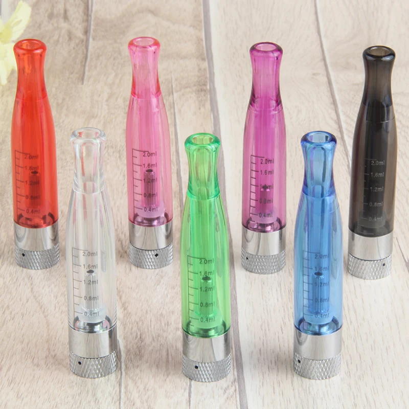 

5pcsE Cigarette h2 atomizer 2.0ml gs h2 clearomizer atomizer Fits all eGo evod series electronic cigarette batteryh2 vporzer pen