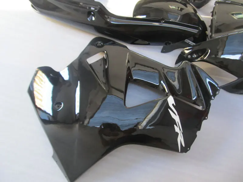 Мотоцикл обтекатель комплект для HONDA VFR800 98 99 00 01 VFR 800 1998 1999 2000 2001 ABS черный глянец обтекатели комплект+ подарки HT02