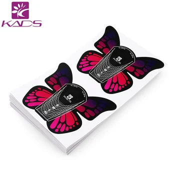 

KADS 100pcs/Roll Butterfly nail forms Nail Tools Nail Sculpting Extension Forms Sticker Nail Forms UV Gel Acrylic French
