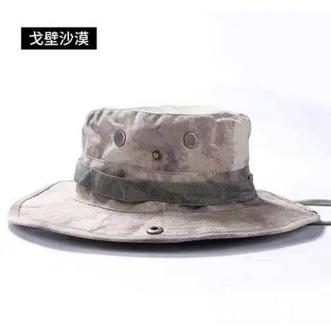 Chapéus dos Homens Caça Pesca Tampas Camo Exército Combate Militar Tático Caminhadas Ajustável Chapéu Camuflagem Acampamento Chapéus Kamp Malzemeleri