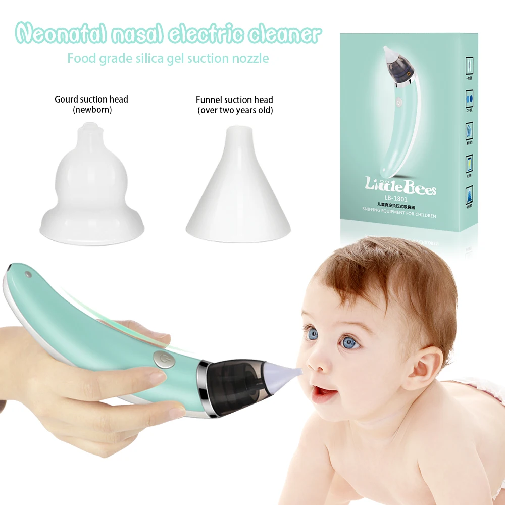 2018New 1PC Health Baby Nasal Aspirator Electric Hygienic Nose Cleaner