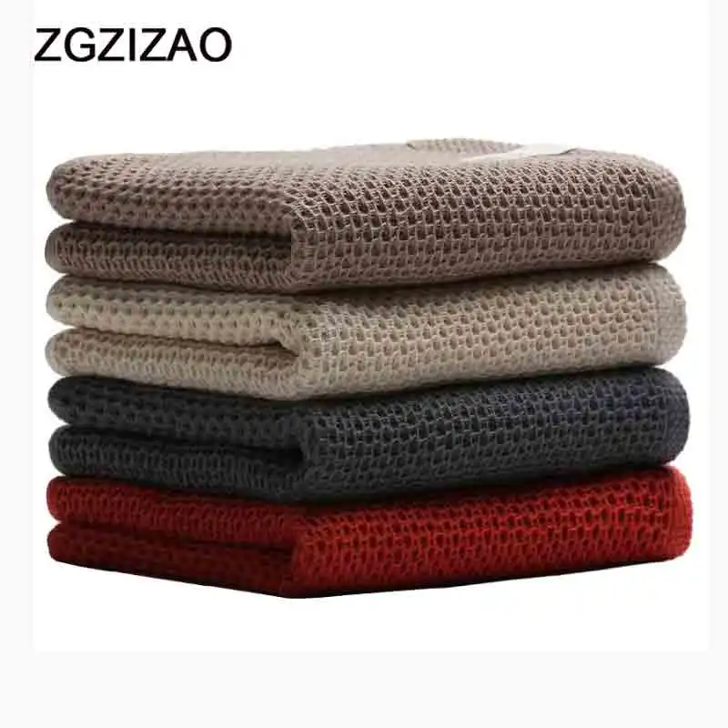 

33*72cm Breathable Cotton Face Towels Home Wear resistant Water Absorption Solid Pattern Travel Sport Gym Drying Towel For Adult