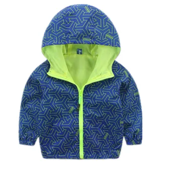 

HOT SALE! Hooded Windproof Jacket for Baby Boys 2016 New Spring Autumn Children's Clothing Coats for Children Outerwear for Kids