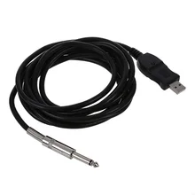Горячая 5х гитара для USB-интерфейса ссылка соединения инструментальный кабель 3М