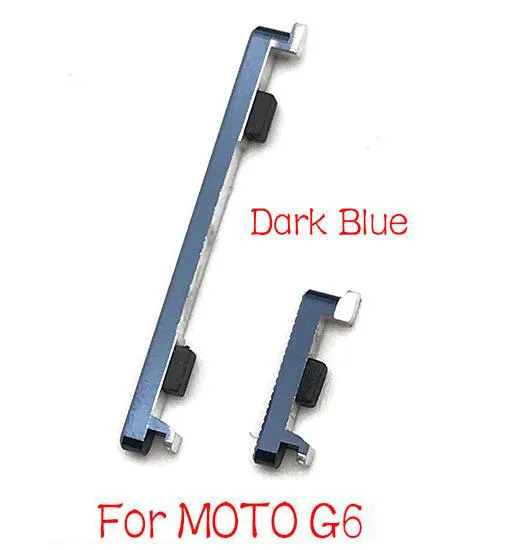 Кнопка регулировки громкости питания для Motorola Moto G4 G6 Plus Play - Цвет: G6 Dark Blue