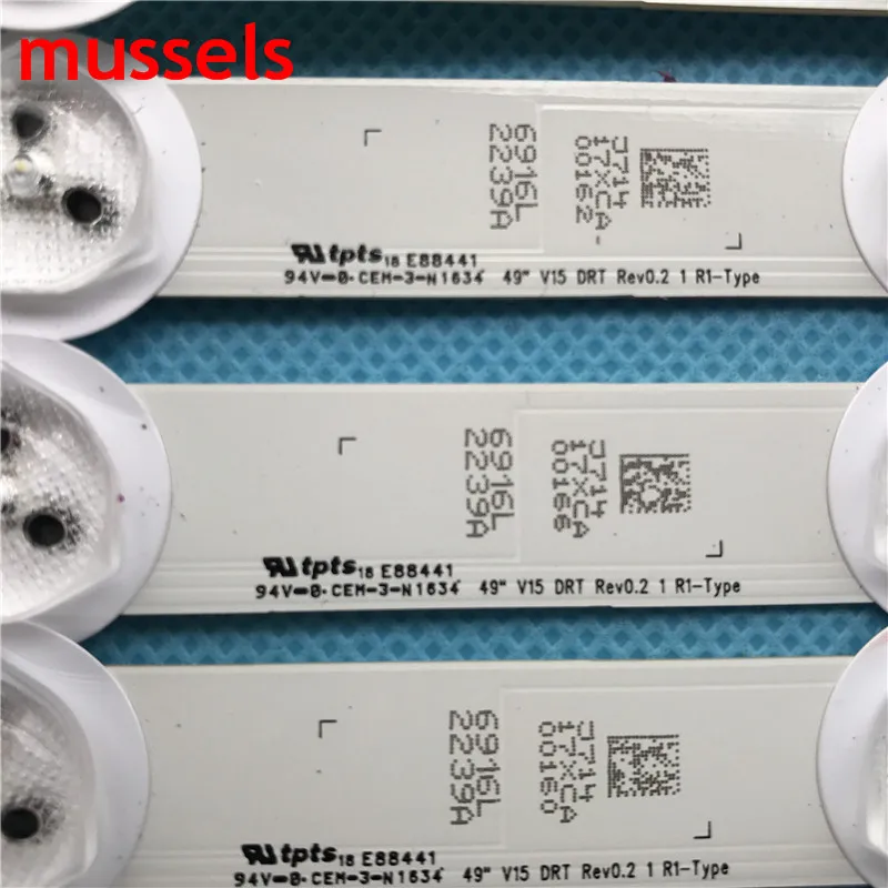 For LG Skyworth 49" inch TV 976mm LED Backlight strip BAR 9leds 49E730A V14 DRT REV0.01 6916L 1618A 1620A 1621A 1619A LC490DUN For LG Skyworth 49" inch TV 976mm LED Backlight strip BAR 9leds 49E730A V14 DRT REV0.01 6916L 1618A 1620A 1621A 1619A LC490DUN