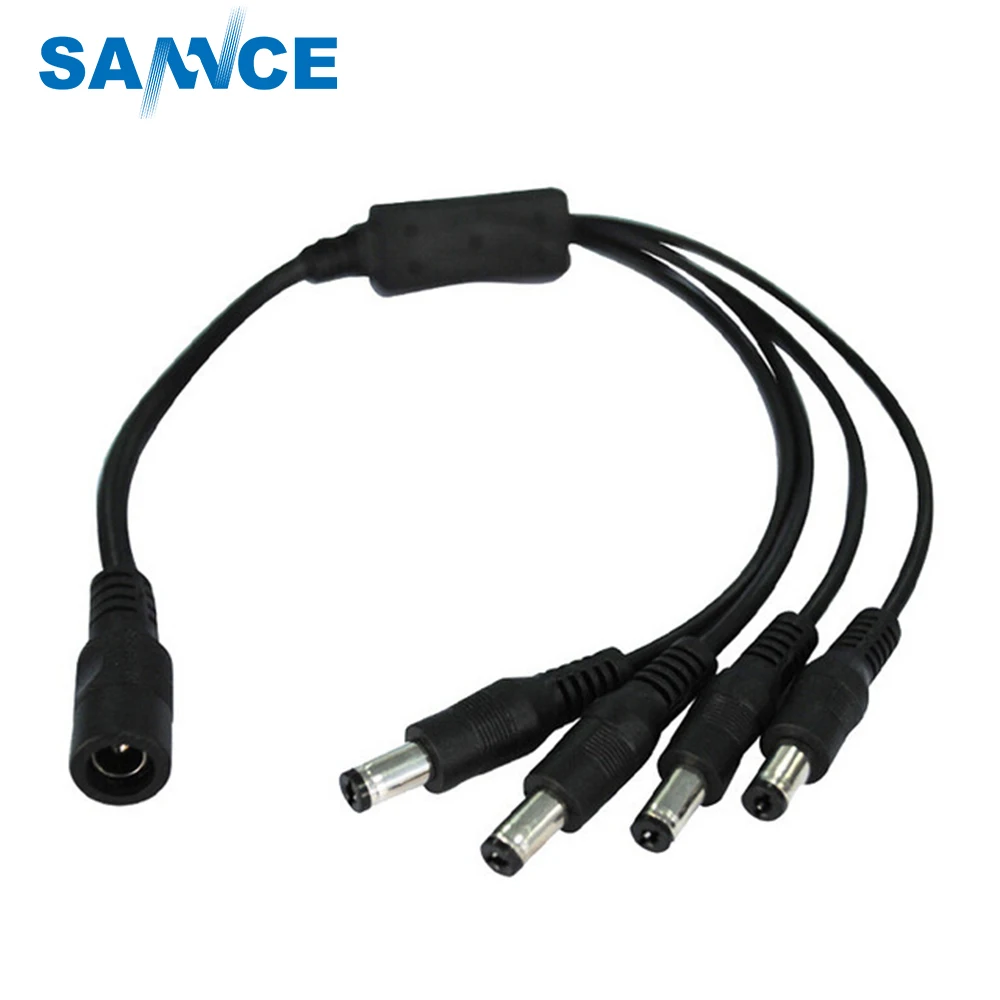 power dc 4-port splitter 4 Cable Splitter Port Hot Adaptor 1 Adapter Power DC 4 to