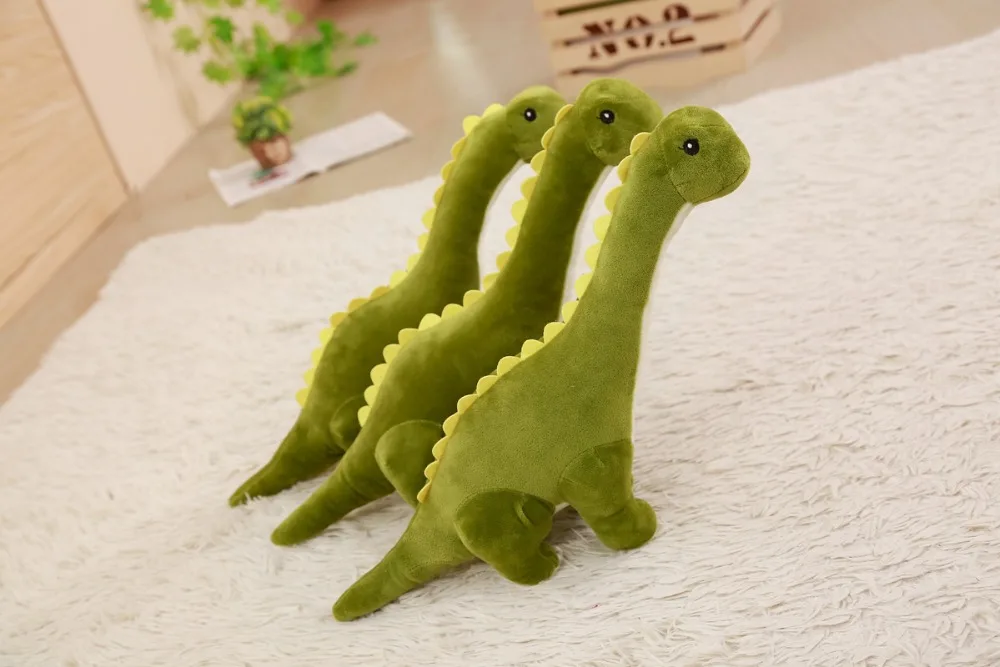 1 шт. 60/80 см мультфильм милый динозавр длинная шея плюшевые мягкие игрушки животных мягкие куклы Высокое качество Kawaii подарок на год для детей