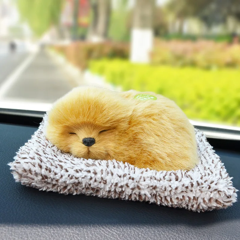 

Cute activated carbon Plush toy simulation dog car supplies bamboo charcoal package in addition to formaldehyde children's gifts