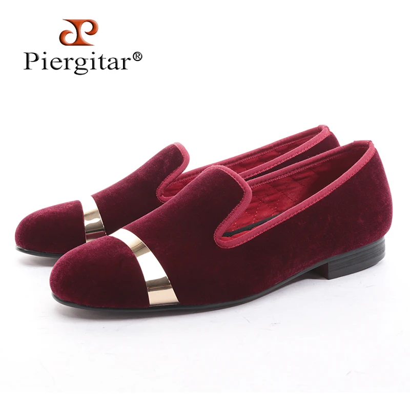 Casamento Ouro Handmade Dos Pp roxo Homens Apartamentos Fivela De Moda Sapato Veludo E Vestido Partido Sapatos Nova vermelho Com Tigre Do Preto Mocassins azul Vinho marrom wa0YqxCf