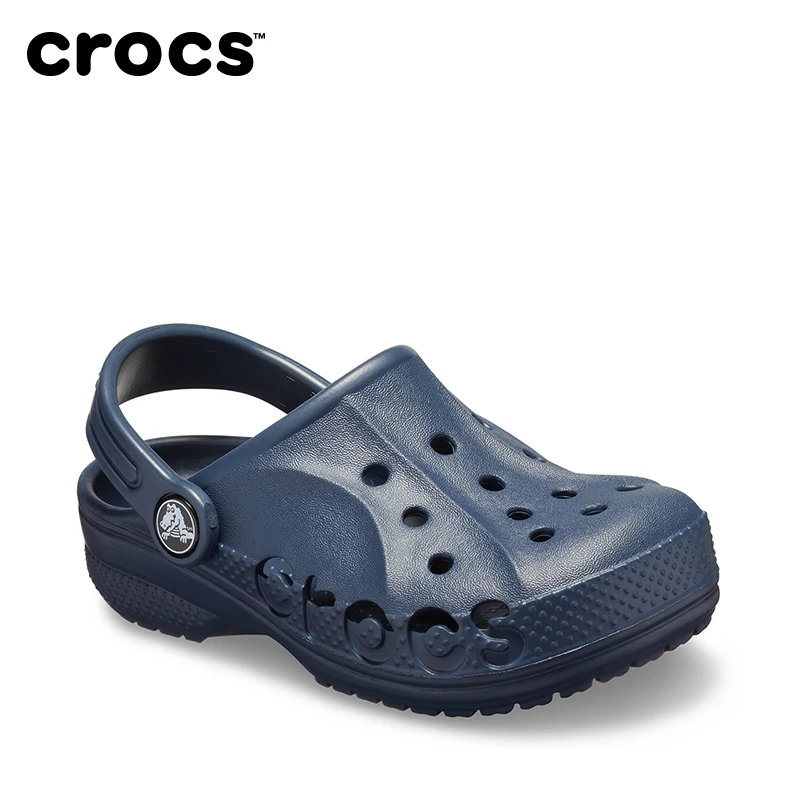 

CROCS Bayaband Clog for Kids Slip on Flats Slipper DeepBlue Beach Crocs-shoes Summer Sandals Girl Swimsuit Kids Footwear 205483