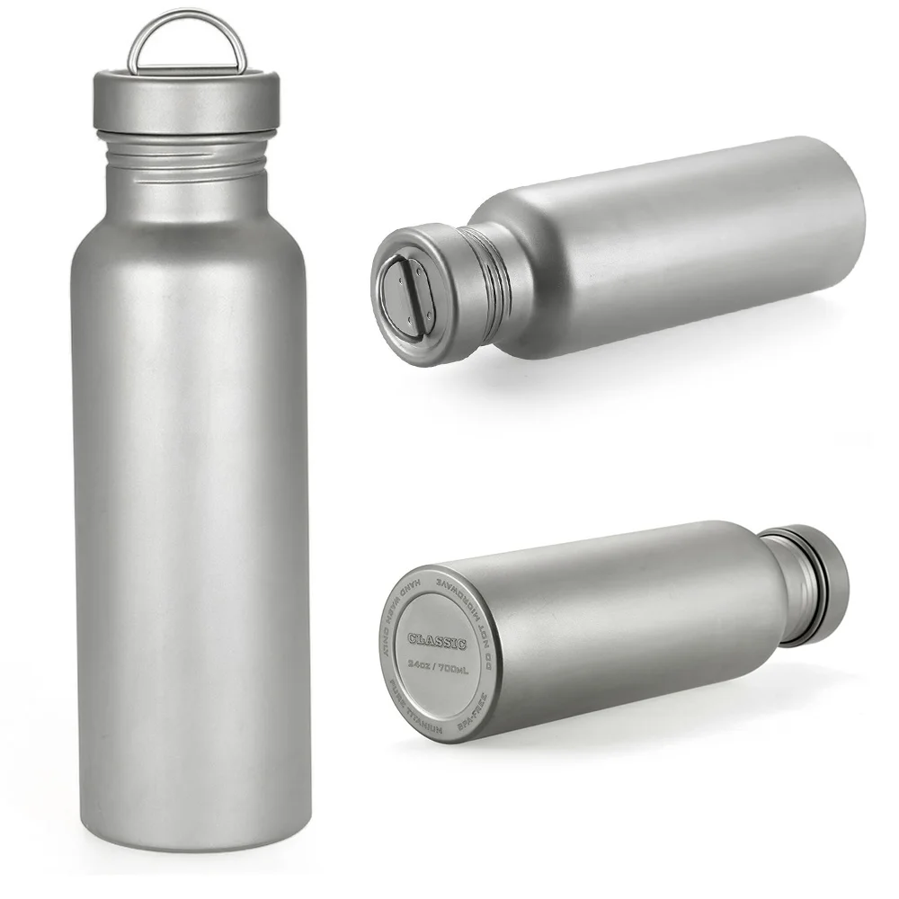 400/550/700ML Titanium Bike Wide Mouth Drinking Water Bottle Classic