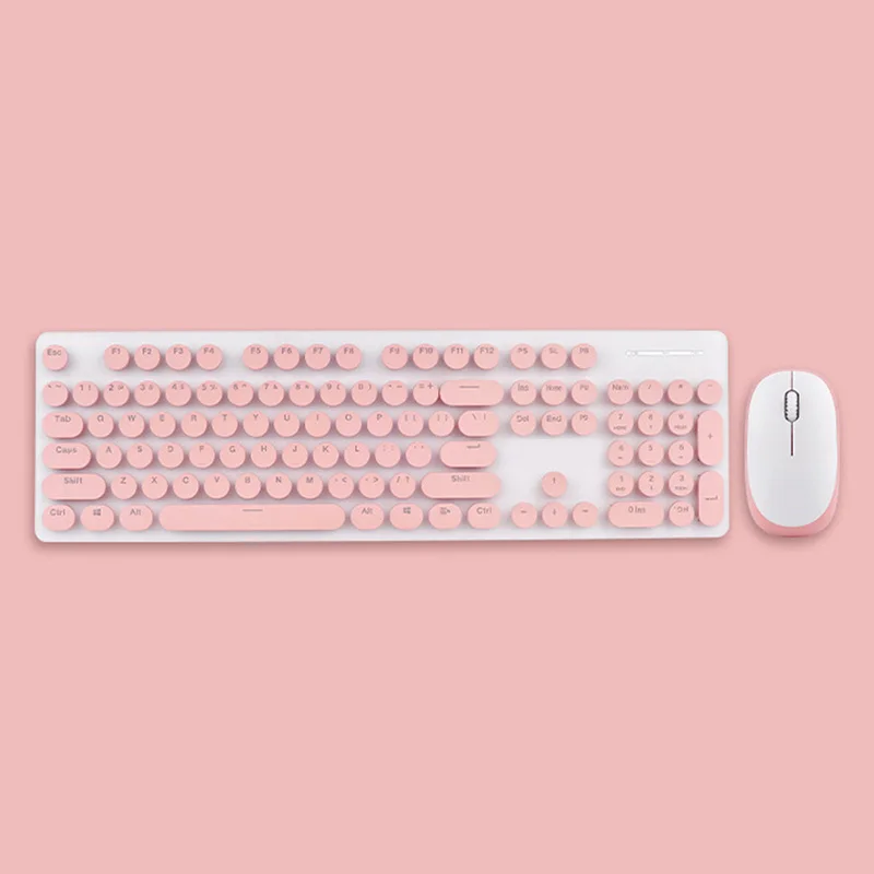 N520 Wireless Punk Mechanical Hand Keyboard Mouse Set Gaming Keyboard And Mouse