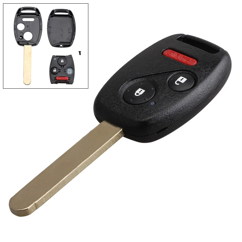 

313.8Mhz 3 Buttons Uncut Replacement Remote Head Ignition Key Fob Keyless Entry MLBHLIK-1T for Honda CR-V / Coupe 2007-2013
