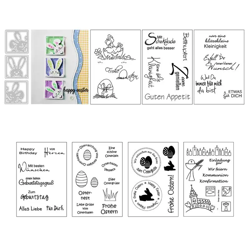 

German Alphabet DIY Silicone Clear Stamp Cling Seal Scrapbook Embossing Album Decor APR-30