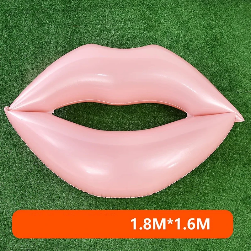 

Inflatable Red Lip Floating Drain Toy Adult Riding Floating Bed Swimming Ring Floating Ring Inflatable Pool Raft Inflatable Boat