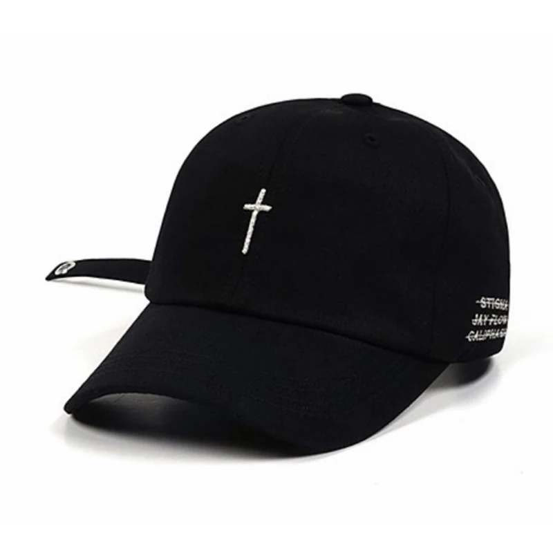 Women Men Cross Belt Embroidery Baseball Cap Solid Letter Hat Fashion Unisex Adjustable Personality Hip Hop Snapback Caps CP0319 (1)