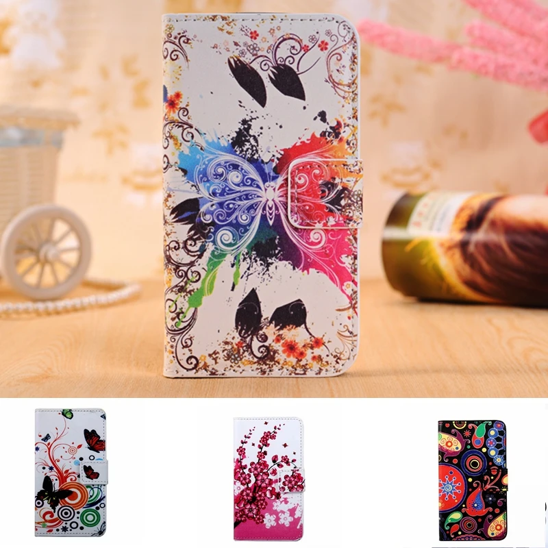 Flower Leather Wallet Phone Case For Samsung Galaxy Ace 4 Style LTE G357FZ SM G357 Cases Ace4