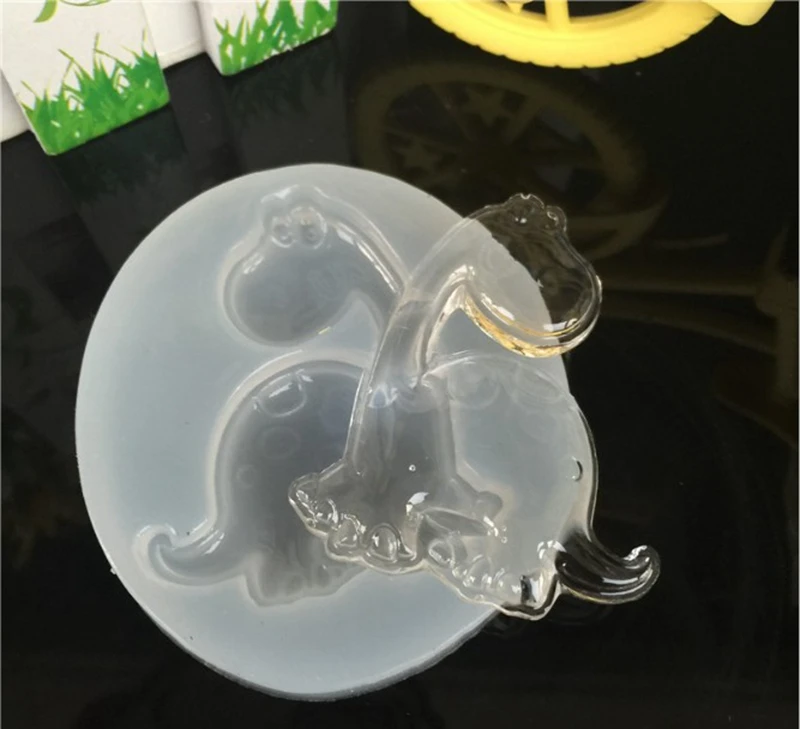 1pcs Little dinosaurs Liquid silicone mold DIY resin jewelry pendant