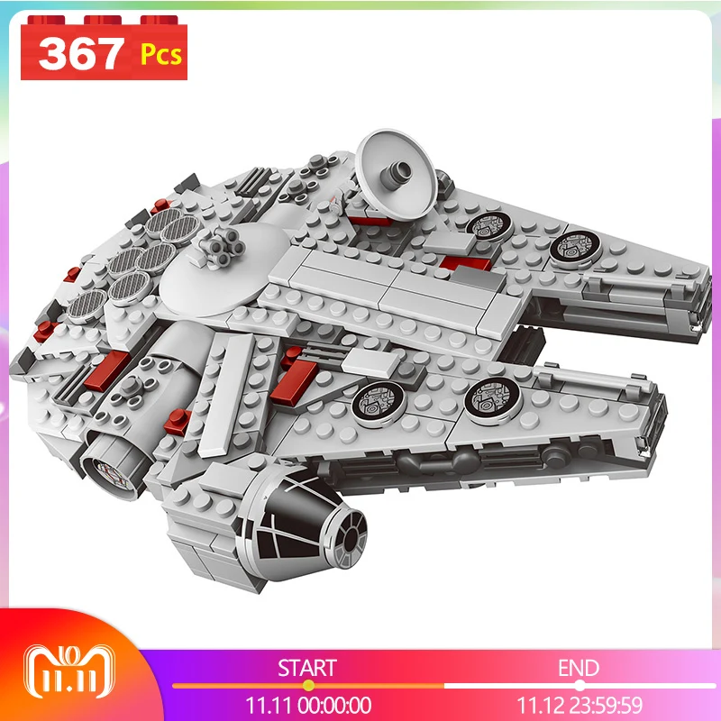 

Star Compatible LegoINGLYS Starwars series Set Wars Millennium Falcon Factory Sale Mini Model Blocks Plastic Figure Toy Bricks