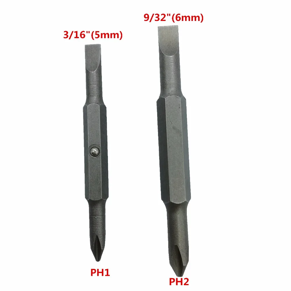 SPIFFLYER 1 шт. 6 в 1 быстрая замена отвертки шлицевая 3/1", 9/32" Phillips#1,#2 отвертка 1/", 5/16" многофункциональная отвертка