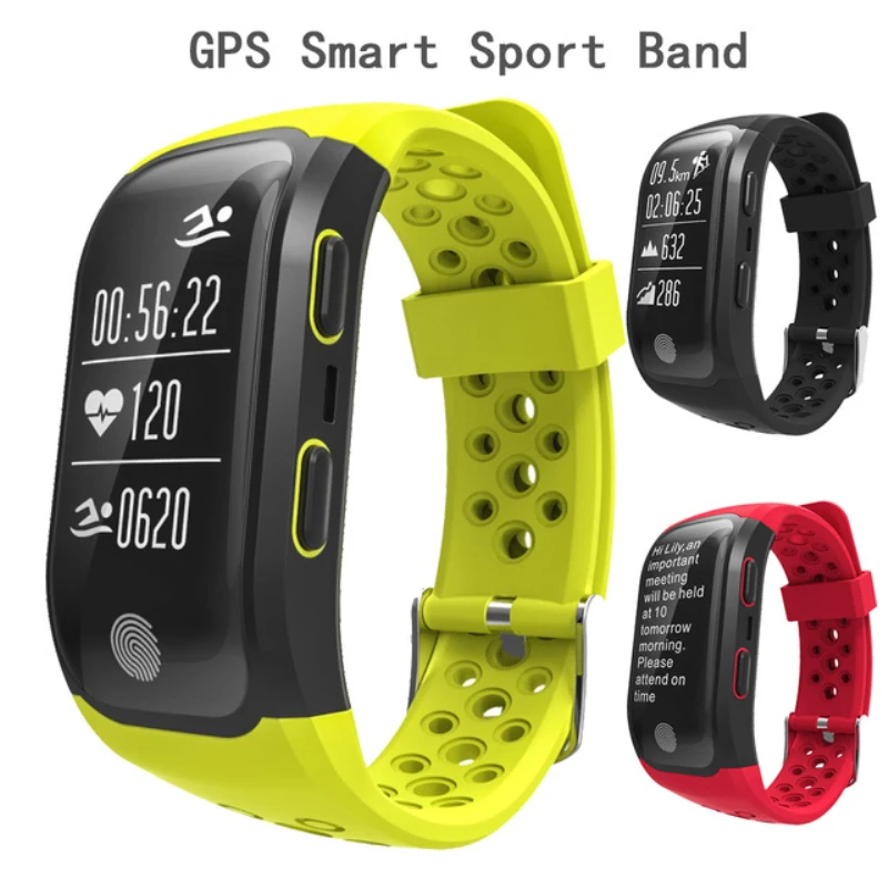 2017 Newest S908 GPS Sport Smart Band Heart Rate IP68 Waterproof Sleep Monitor Pedometer Smart Bracelet