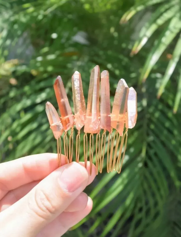 

Peach Quartz Crystal Comb 2019 Spring Summer New Trends Forecast