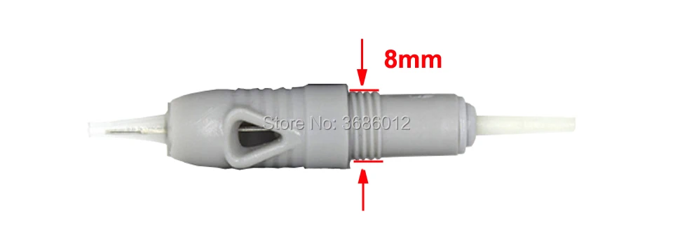 Agulhas de Tatuagem 1rl para Premium Lote Descartáveis Esterilizado Cartucho 8mm Parafuso Cinza 1 p Charmant Liberdade Permanente Caneta 100 Pçs - 9 Beleza e saúde