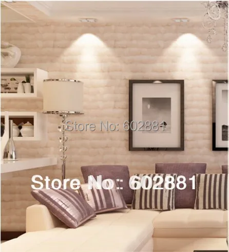 #6011-Non Woven flocking 10M Romantic feather effect Wallpaper Rolls Living room TV background bedroom Wedding wholesale | Обустройство