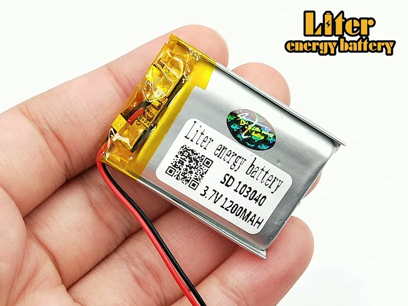 3,7 V 1200mAh литий-полимерная LiPo аккумуляторная батарея 103040 для MP3 MP4 gps psp мобильный Видео игровой коврик электронная книга планшет 10*30*40