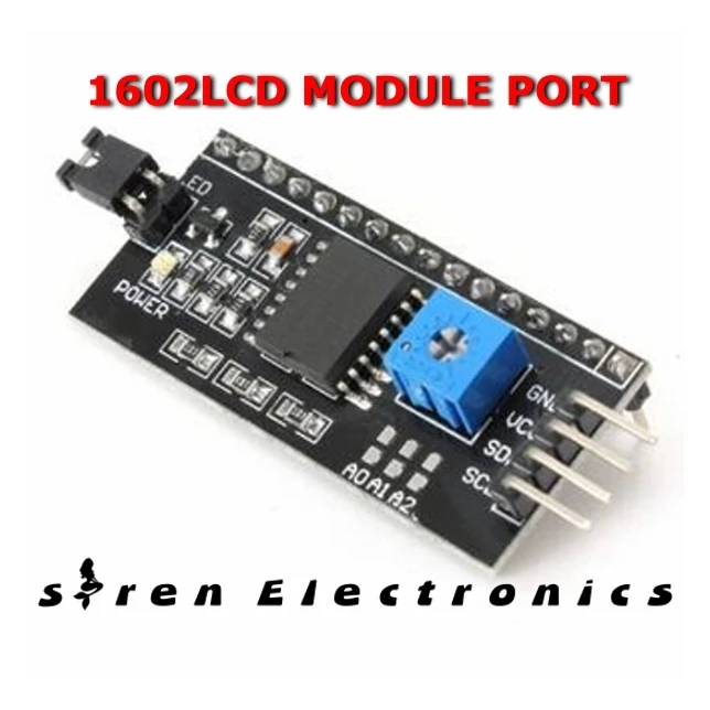 

1 pcs x 1602LCD IIC/I2C/TWI/SP Serial Interface Module Port For 5V UNO 1602LCD Display FREE SHIPPING!