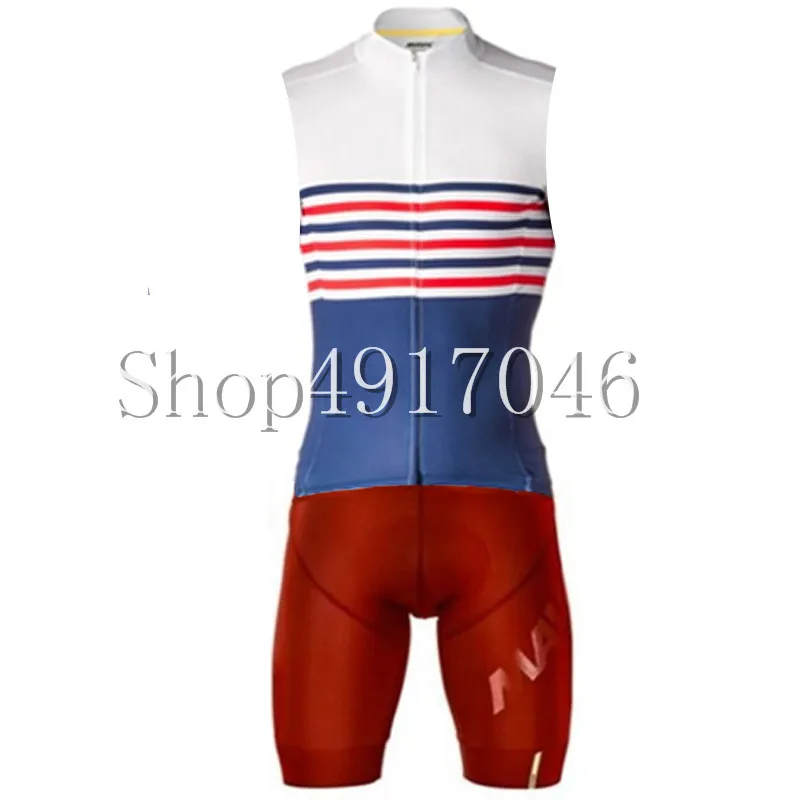 Mavic велосипедный трикотаж для триатлона без рукавов Skinsuit велосипедная одежда Pro анти-пиллинг велосипедная одежда для мужчин - Цвет: 3