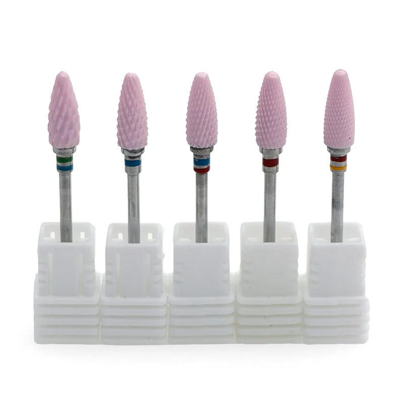 

1pc Pink Mill Ceramic Nail Drill Bit Electric Manicure Machines Pedicure Nail Art Salon Tool Machine for Manicure Accessories