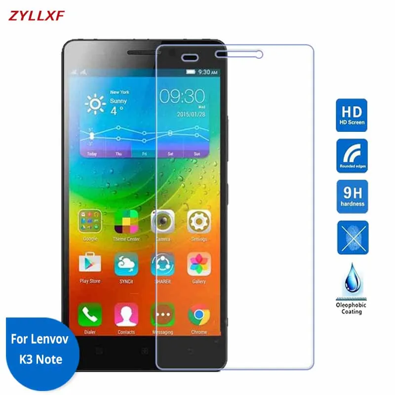 

For Lenovo K3 Note Tempered Glass 5.5 inch 9H 2.5D Screen protector film Safety Film On K50-T5 K50-a40 A7000 Turbo A7000 Plus