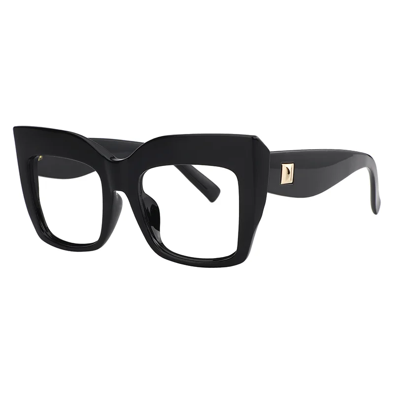 Zeelool Retro Oversized Thick Cat Eye Glasses Frame for Women Denis ZOT02018 