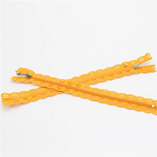 Orange 6pcs Ywzatgits 20 см нейлоновая катушка красивые кружева молнии для DIY сумки портного шитья Ремесло Розничная одежда аксессуары материалы YJ0301 - Цвет: Orange 6pcs