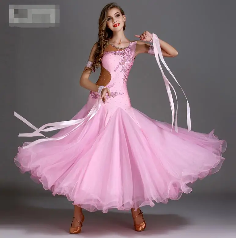 Платья для конкурса бальных танцев женские/Бальные платья Вальс/бальные танцы/Вальс платье MY794
