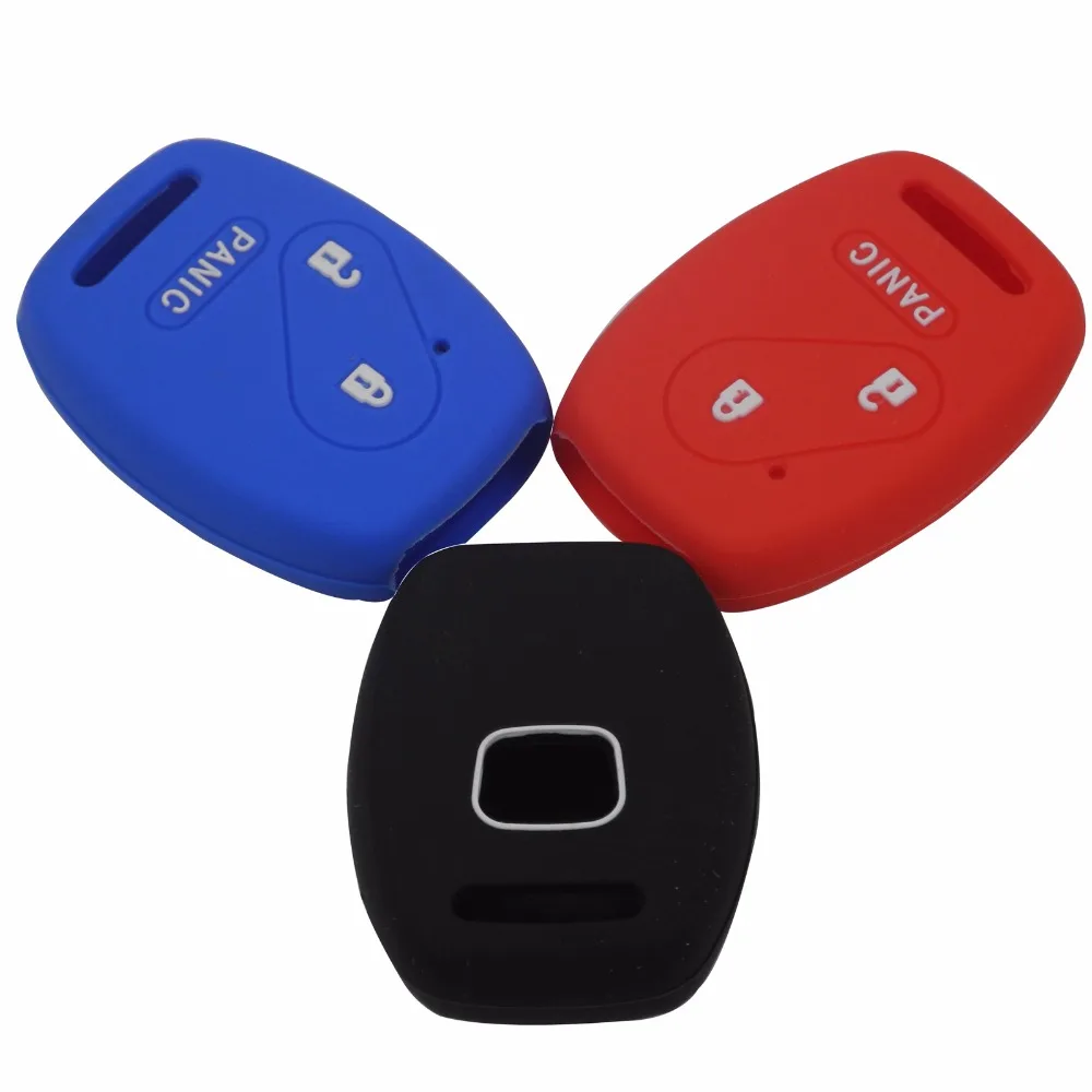 Jingyuqin 10ps 2/3 кнопки дистанционного управления автомобиля-Стайлинг силиконовый чехол для ключей для Honda INSIGHT Civic Accord CR-V Ridgeline