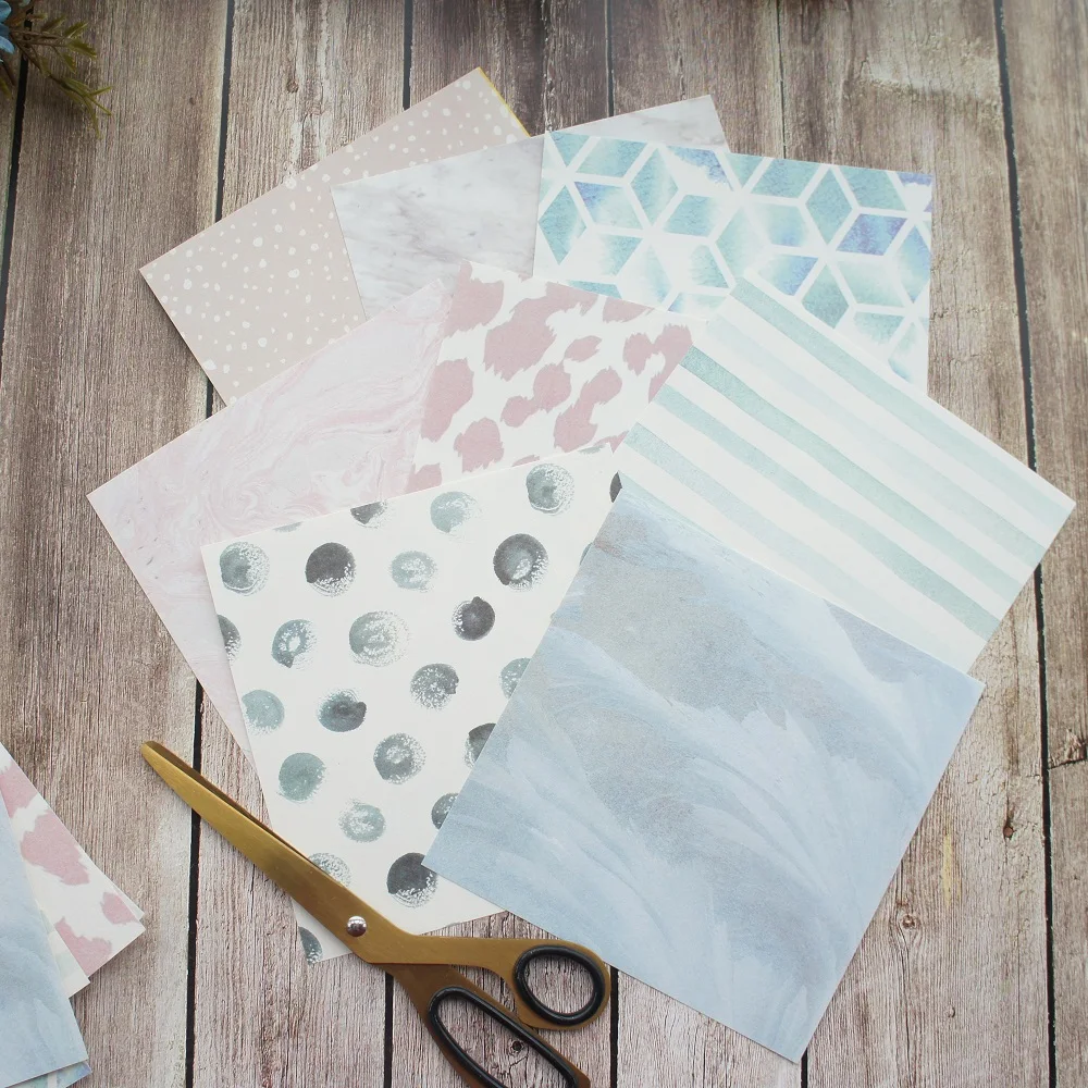 

16 sheets/lot (15.2cm) DIY Nature pattern wrapping paper creative paper craft handmade scrapbooking decoration