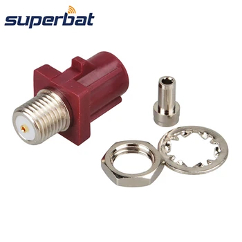 

Superbat Fakra solder bulkhead Plug Male Connector for Violet Car GSM Cellular phone