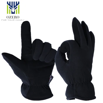 

OZERO Genuine Deerskin Ski Gloves Outdoor Sport Warm Motorcycle Anti and Winter Snowboard Hiking Gloves for Men and Women 8007