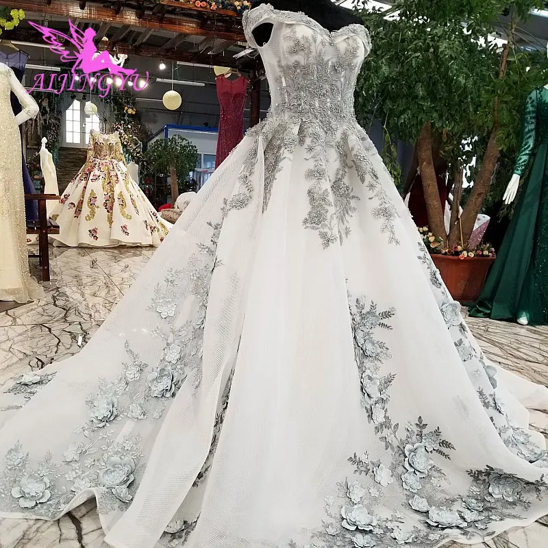 Aijingyu Vestidos De Boda Vestido Islamico Gris Dubai Lujo Hawaiano Envio Gratis Vestidos Popular Rosa Vestido De Boda Vestidos De Novia Aliexpress