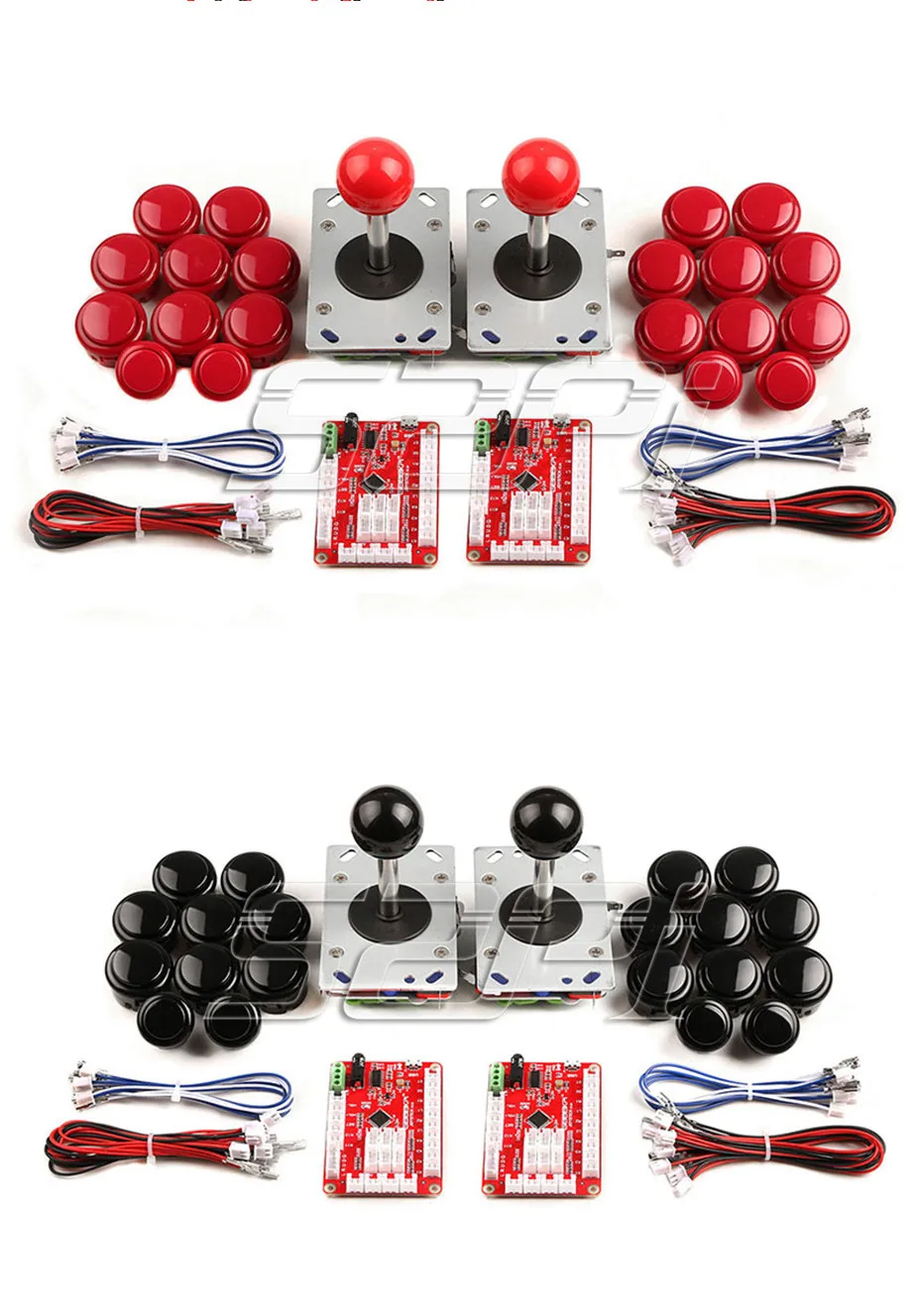 52Pi новейшая аркадная игра машина diy части для 2 плееров: нулевой задержки USB энкодер+ Джойстики+ кнопки+ кабели