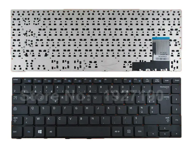 FR Французский Клавиатура ноутбука для Samsung 370r4e-s01 370r4e 1" черный для Win8 AZERTY ноутбука Клавиатуры