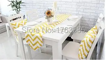 12 X 70 Toile Coton Chevron Zig Zag Chemin De Table Vague Nappe